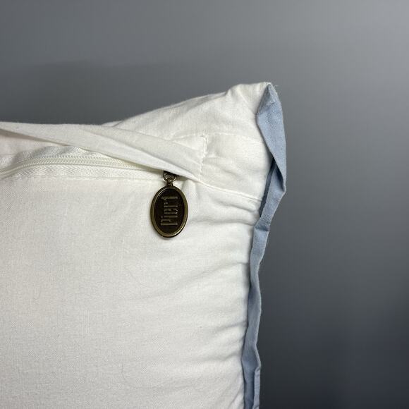 Pier 1 Imports Throw Pillows Set of 2 Embroidered Floral 12 x 19 - Picture 7 of 9